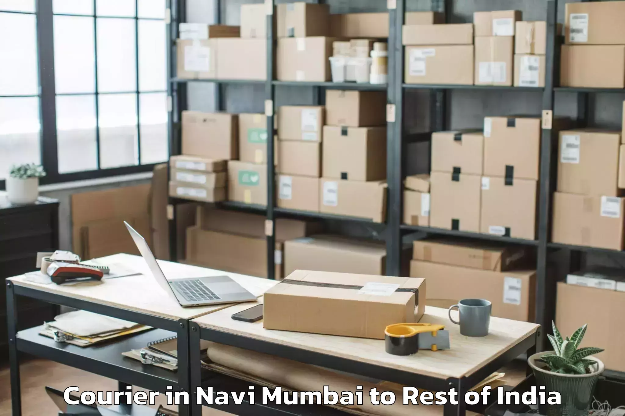 Trusted Navi Mumbai to Padum Courier